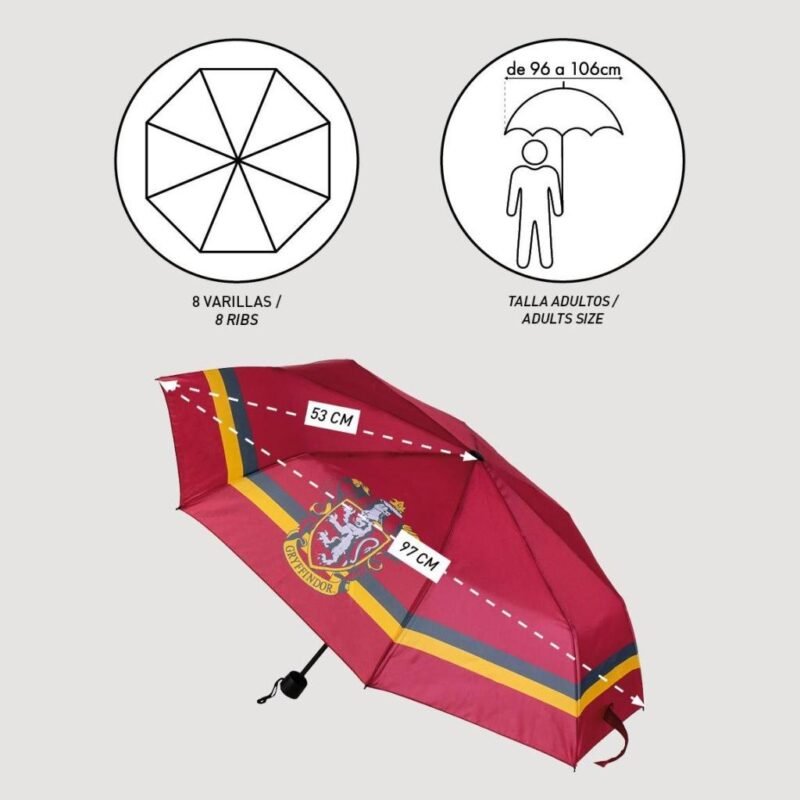 Parapluie Pliant Harry Potter - Gryffondor (53 cm) – Image 4