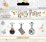 Charms Plaqué Argent - Ticket, Poudlard Express & 9 3/4