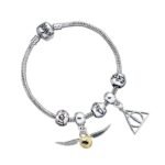 Bracelet + 2 Charms + 3 Perles - Plaqué Argent