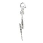 Charm Clip + Eléments Cristal Pour Bracelet - Eclair