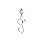 Charm Pendentif Pour Bracelet - Eclair & Lunettes