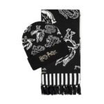 Bonnet & Écharpe Noir & Blanc