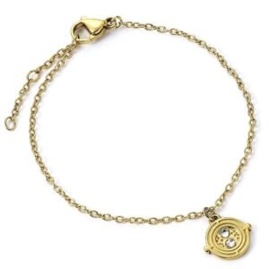 Bracelet en Acier Inoxydable Doré - Retourneur de Temps